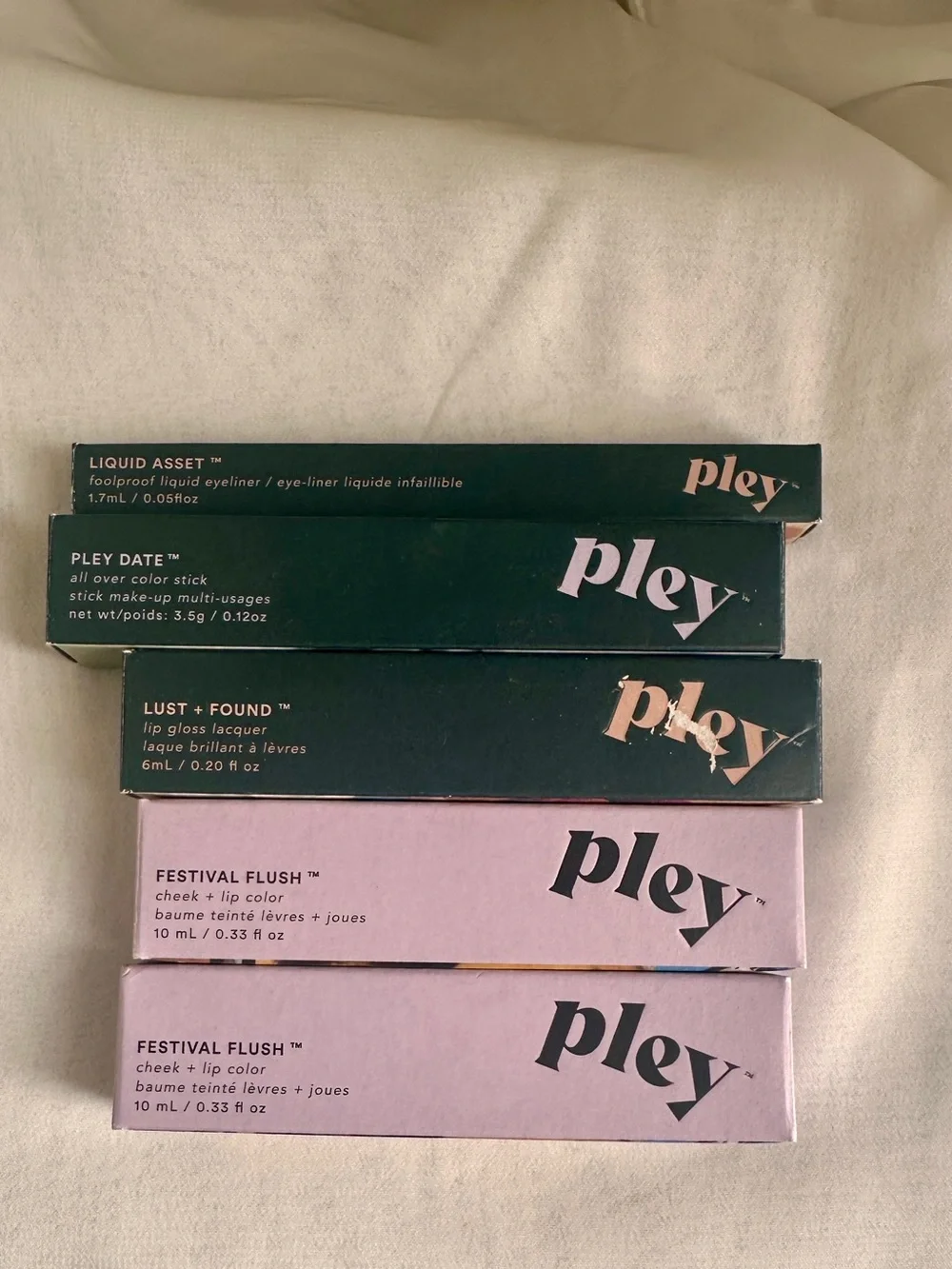 Pley Beauty 5-Piece Makeup Bundle – Lip, Cheek & Eye